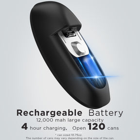 Canslab 1st Rechargeable Can Opener, USB-C Charging, Open 120+ Cans Per Charge
